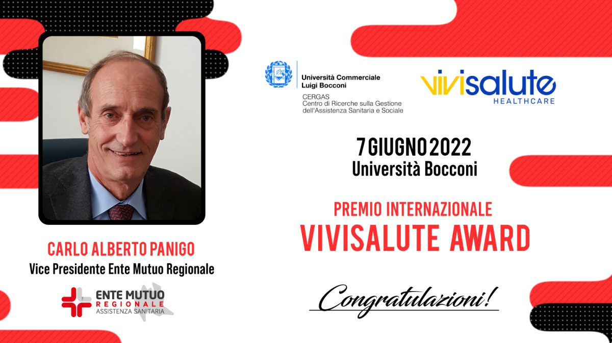 VIVISALUTE AWARD, PREMIATO IL VICE PRESIDENTE CARLO ALBERTO PANIGO